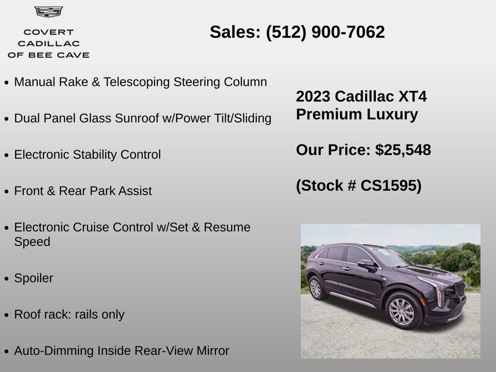 Used 2023 Cadillac XT4 Premium Luxury w/ Cold Weather Package FWD image 24