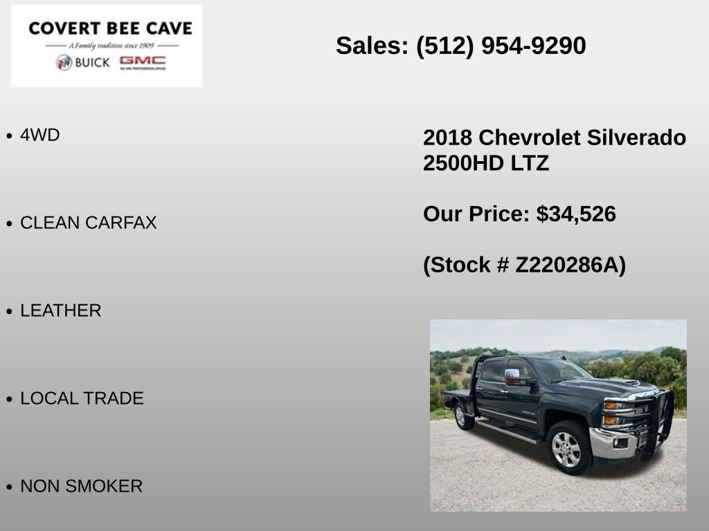 Used 2018 Chevrolet Silverado 2500 LTZ w/ Duramax Plus Package AWD/4WD image 6