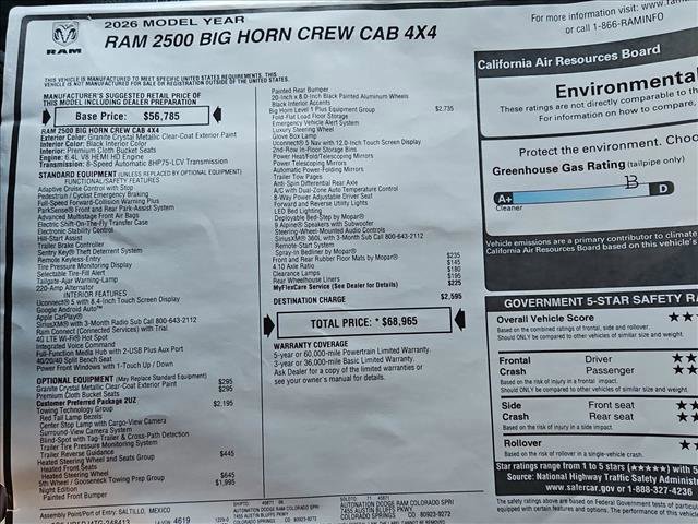 New 2026 RAM 2500 Big Horn image 18