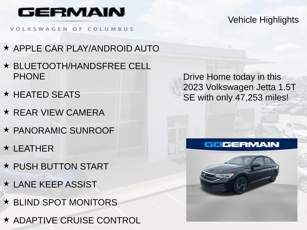 Used 2023 Volkswagen Jetta SE w/ Panoramic Sunroof Package FWD image 5