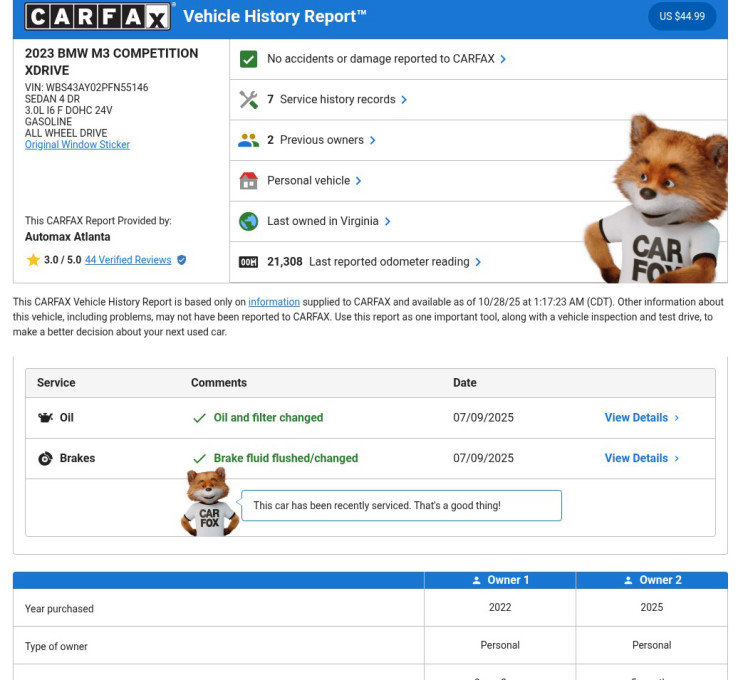 Used 2023 BMW M3 Competition w/ Executive Package image 3