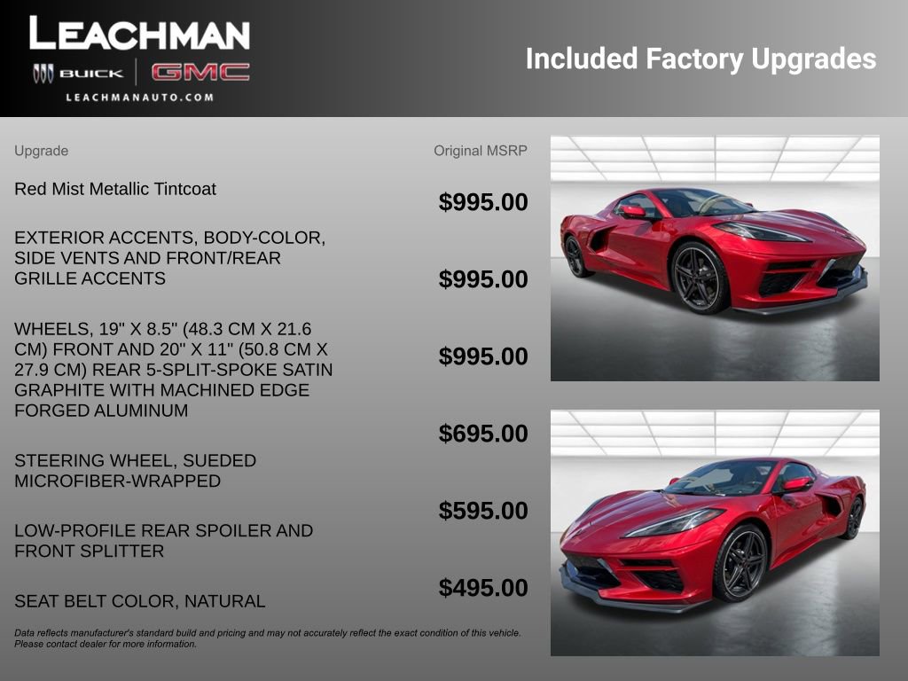 Certified 2025 Chevrolet Corvette Stingray Premium Conv w/ 3LT image 11