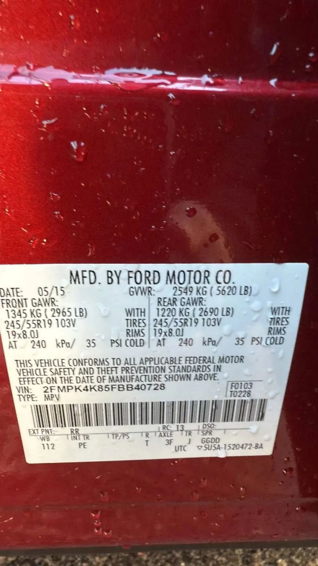 Used 2015 Ford Edge Titanium w/ Equipment Group 302A image 33