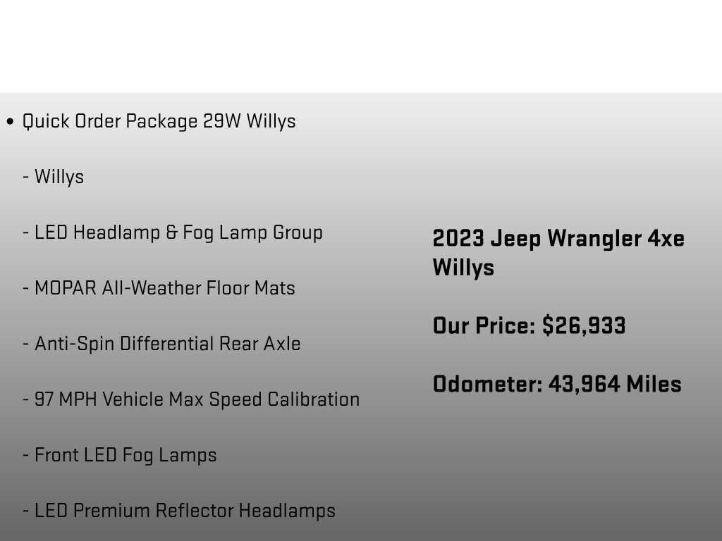 Used 2023 Jeep Wrangler Unlimited w/ Sun & Screen Package AWD/4WD image 6