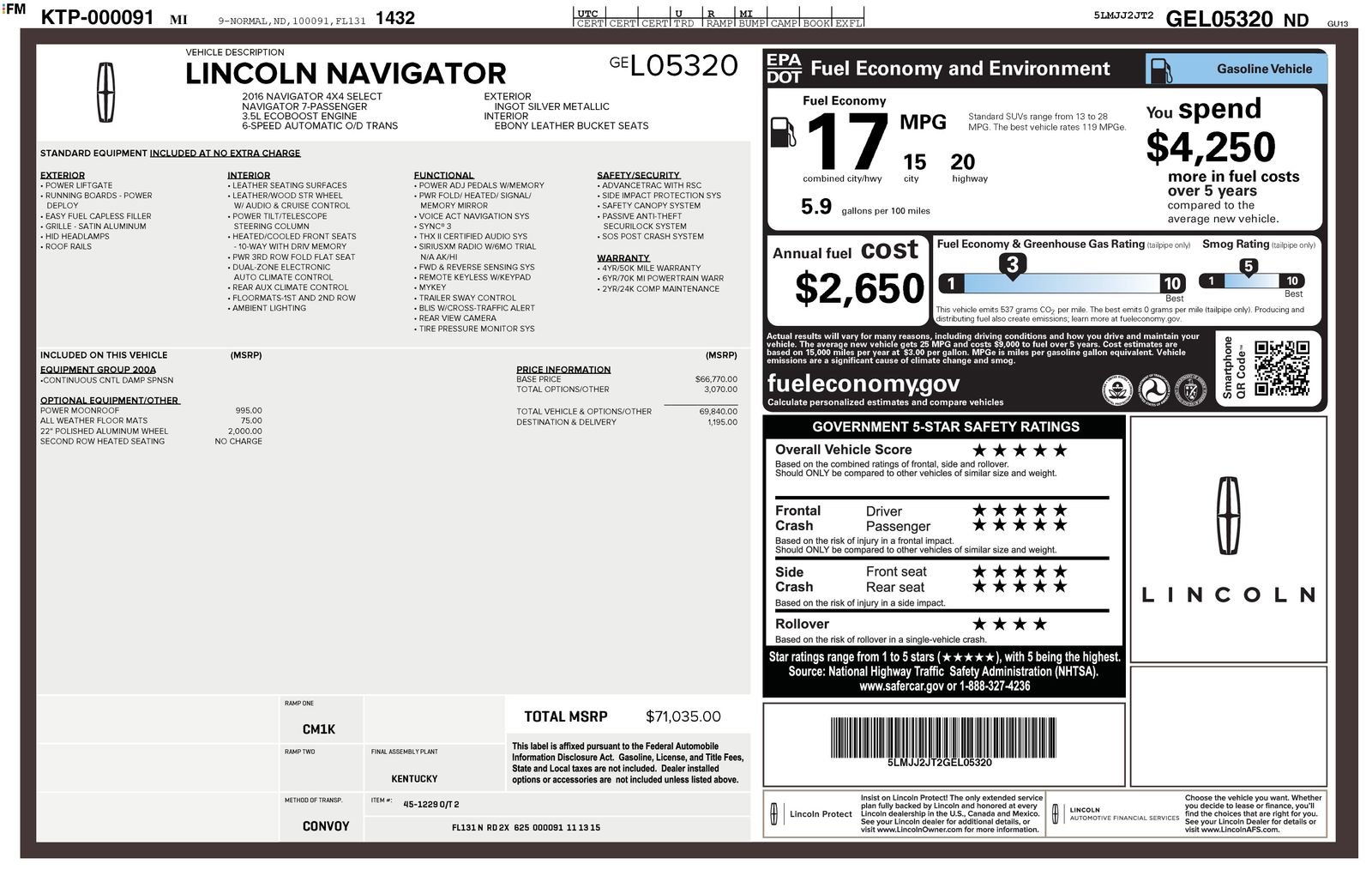 Used 2016 Lincoln Navigator Select image 4
