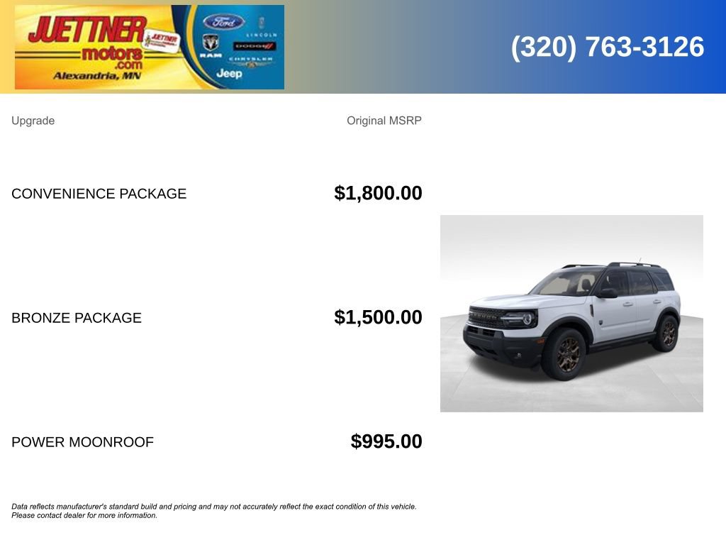 New 2026 Ford Bronco Sport Big Bend w/ Convenience Package AWD/4WD image 5