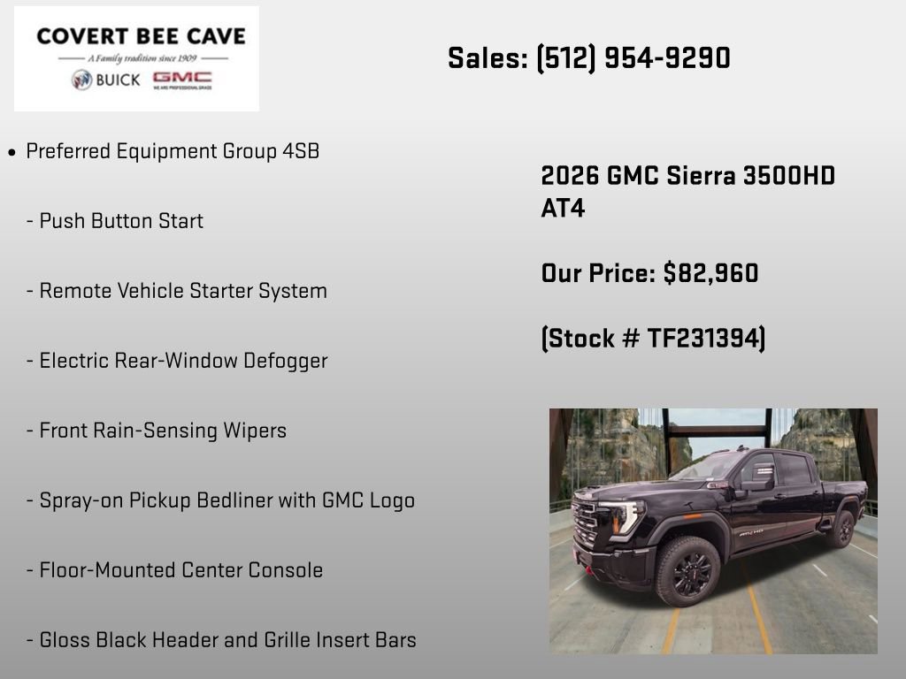 New 2026 GMC Sierra 3500 AT4 w/ AT4 Premium Plus Package image 12