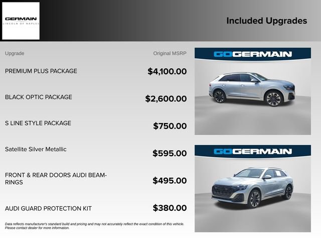 Used 2025 Audi Q8 Premium Plus w/ Premium Plus Package AWD/4WD image 37