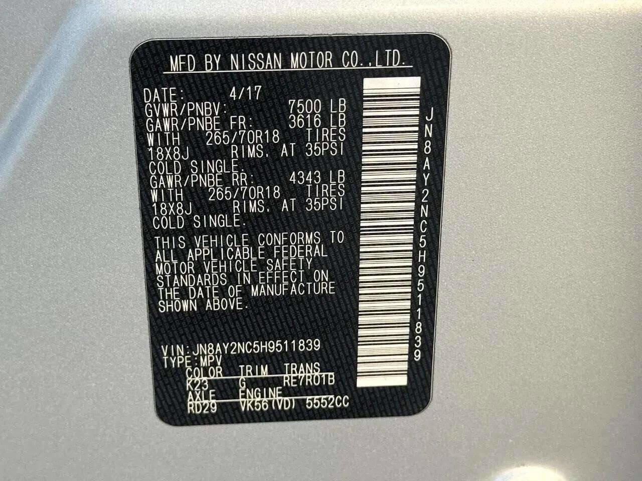 Used 2017 Nissan Armada SV w/ Driver Package image 44