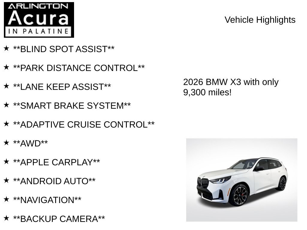 Used 2026 BMW X3 M50 AWD/4WD image 8