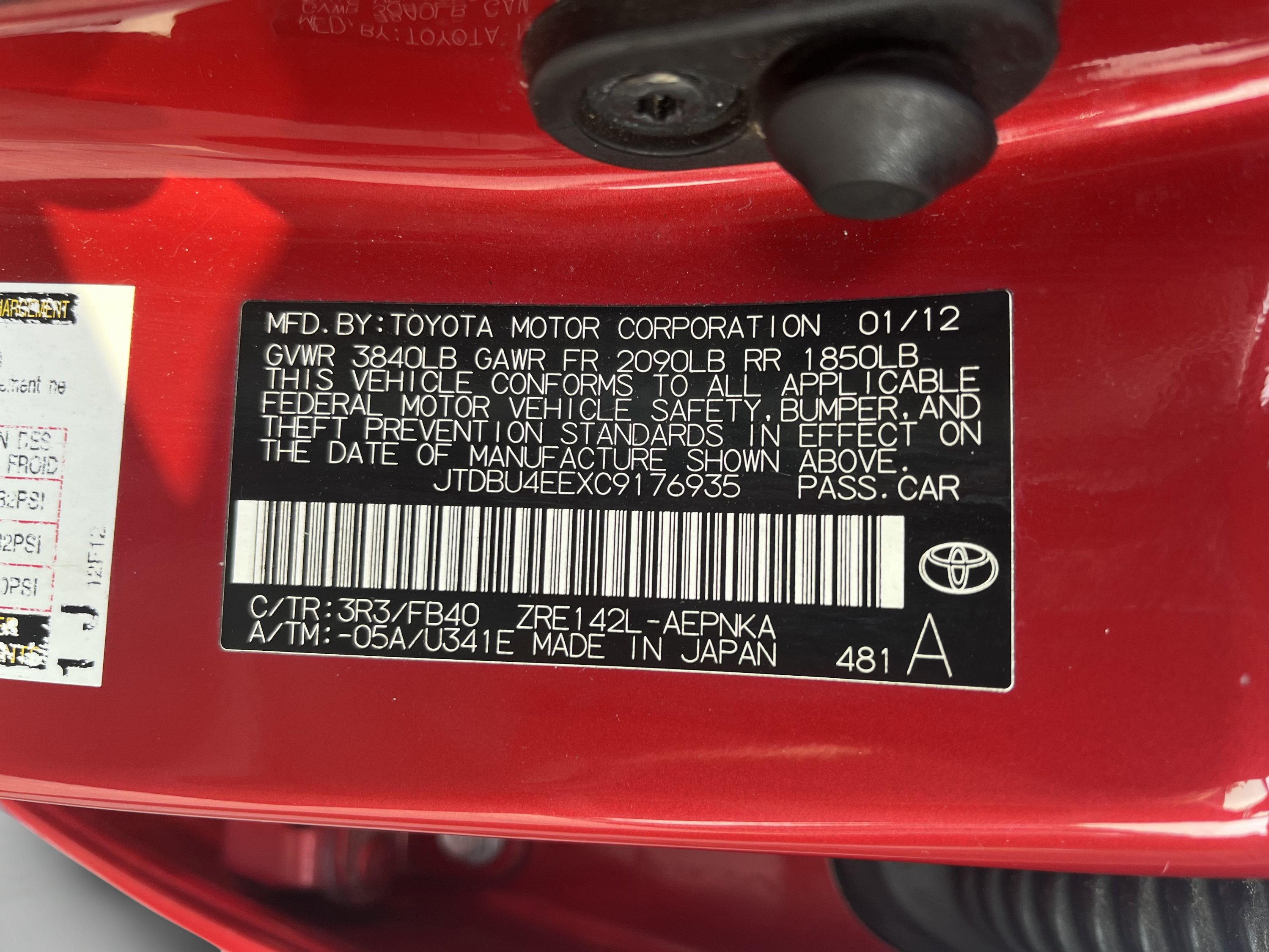 Used 2012 Toyota Corolla LE FWD image 17