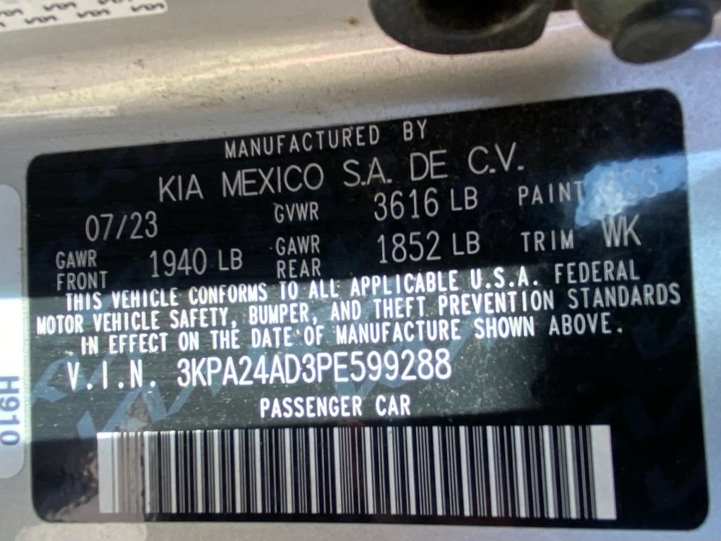 Certified 2023 Kia Rio LX FWD image 33