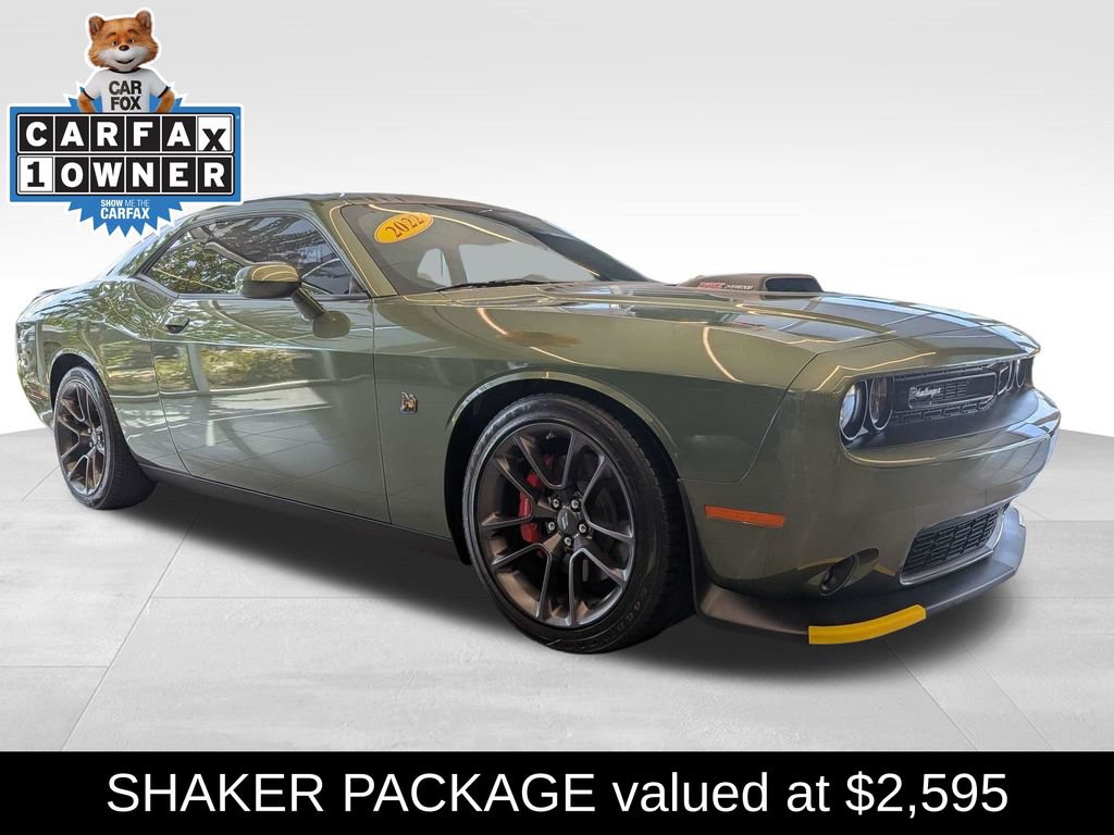 Used 2022 Dodge Challenger R/T Scat Pack w/ Shaker Package RWD image 1