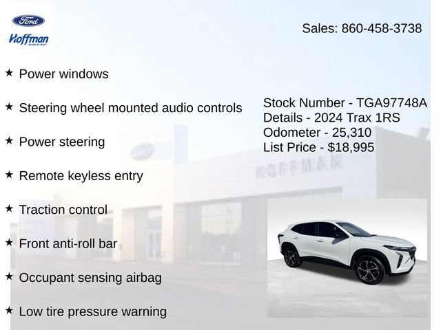 Used 2024 Chevrolet Trax RS w/ Driver Confidence Package image 15