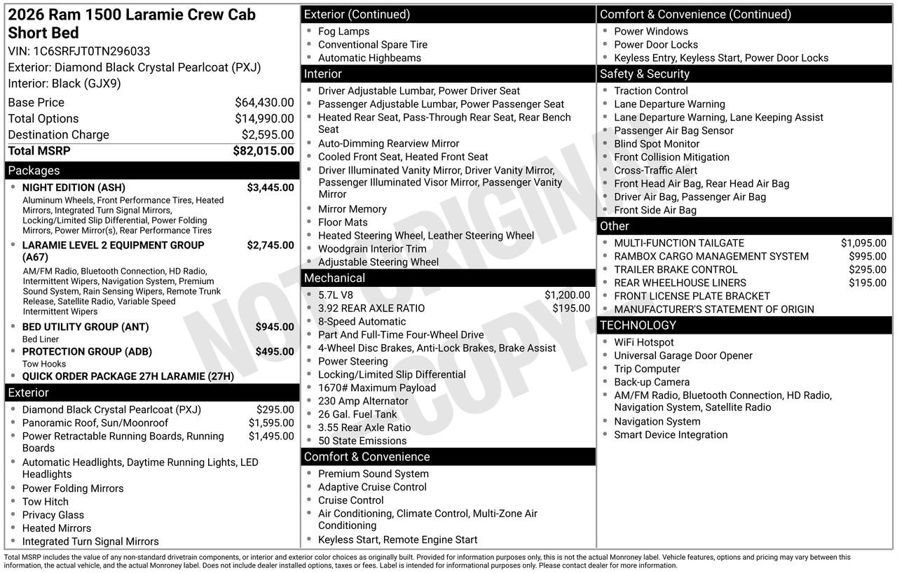 New 2026 RAM 1500 Laramie w/ Night Edition image 29