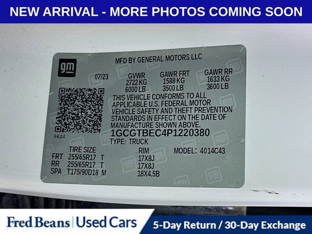 Used 2023 Chevrolet Colorado W/T w/ LPO, Pro Essentials Package AWD/4WD image 30