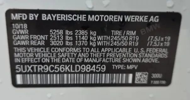 Used 2019 BMW X3 xDrive30i w/ Executive Package image 59