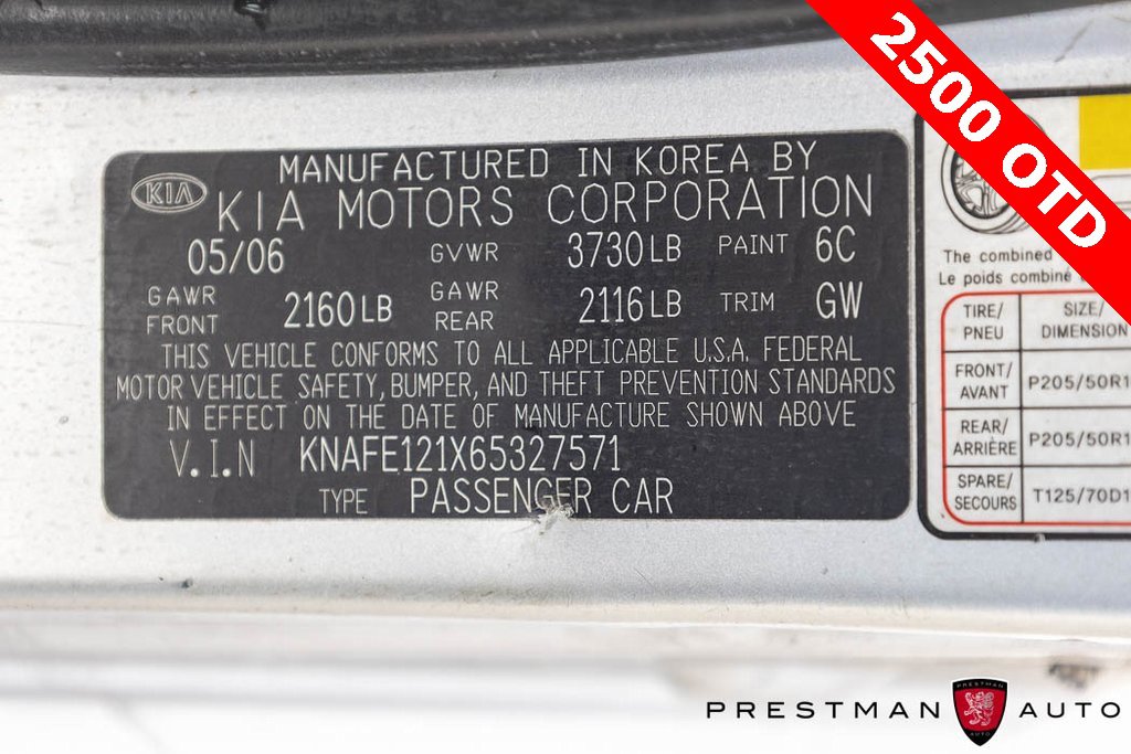 Used 2006 Kia Spectra SX image 26