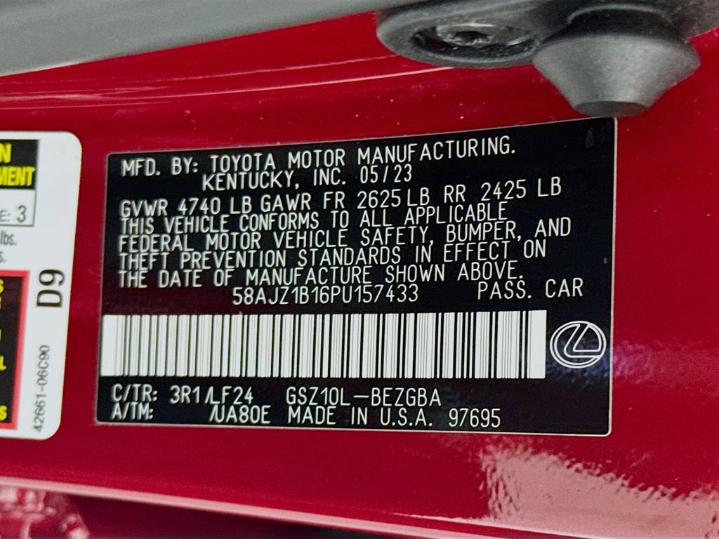 Used 2023 Lexus ES 350 F Sport w/ Accessory Package (Z2) FWD image 35