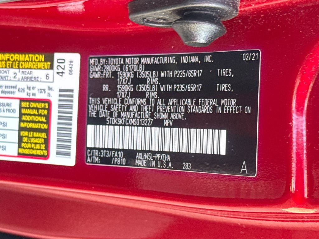Used 2021 Toyota Sienna LE AWD/4WD image 44