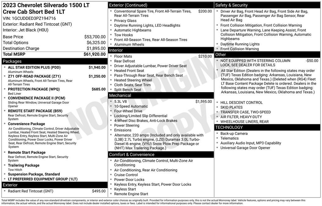 Certified 2023 Chevrolet Silverado 1500 LT w/ All Star Edition Plus AWD/4WD image 13