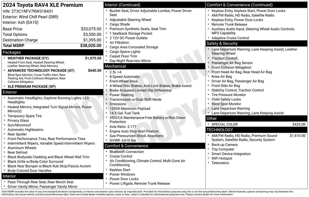 Used 2024 Toyota RAV4 XLE Premium w/ Weather Package FWD image 26