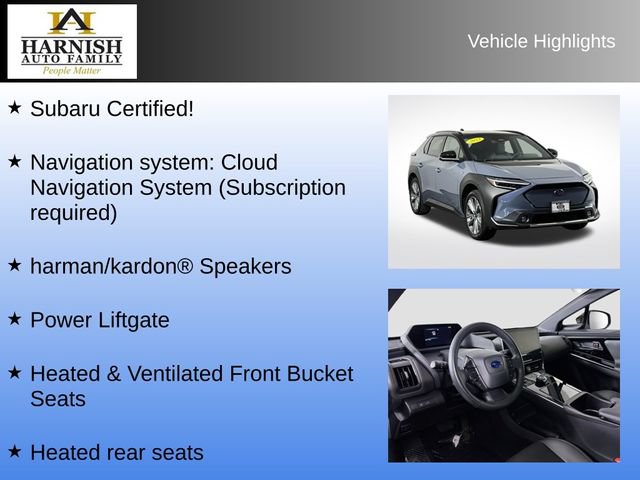 Certified 2023 Subaru Solterra AWD image 8