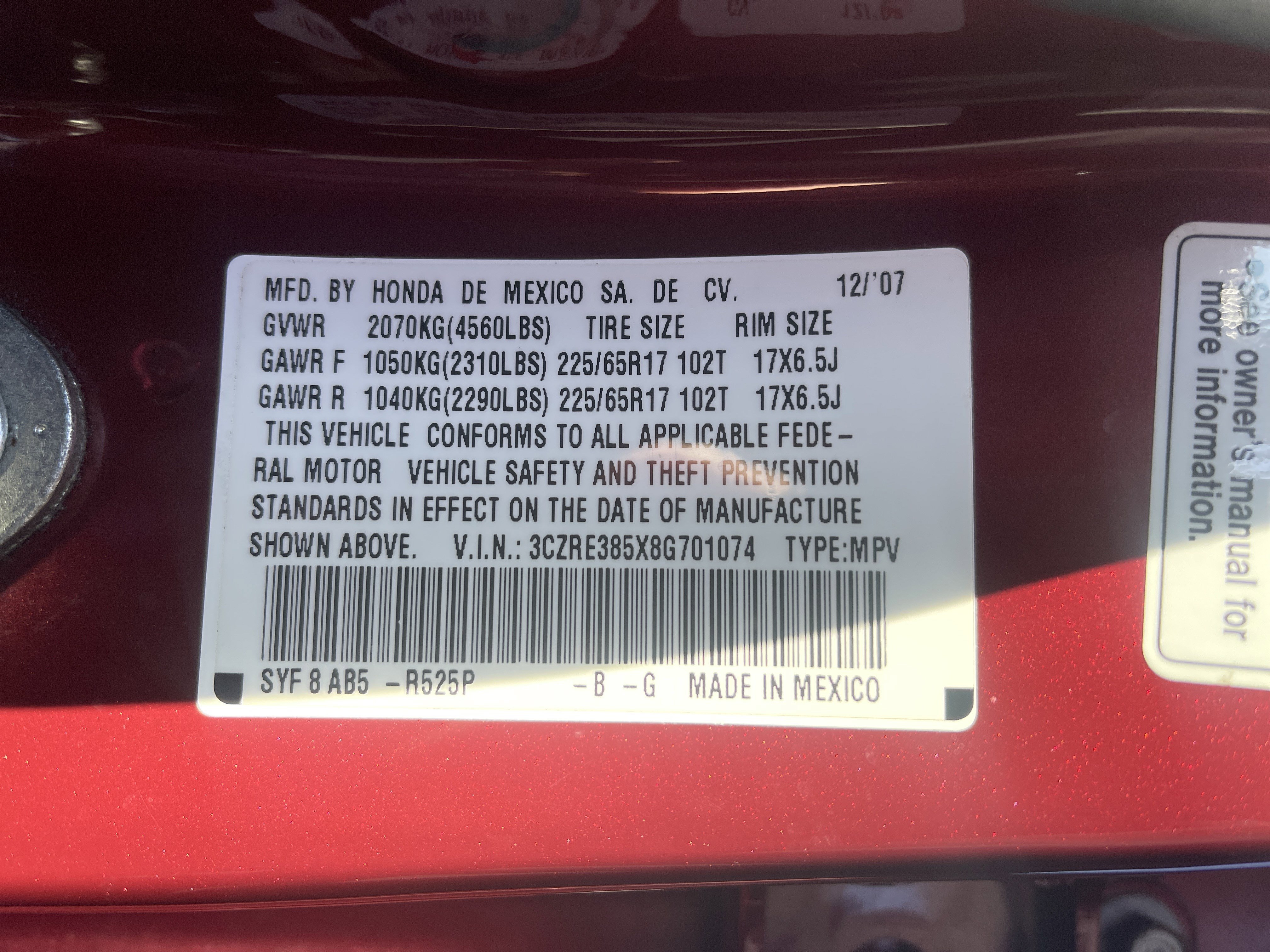 Used 2008 Honda CR-V EX image 36