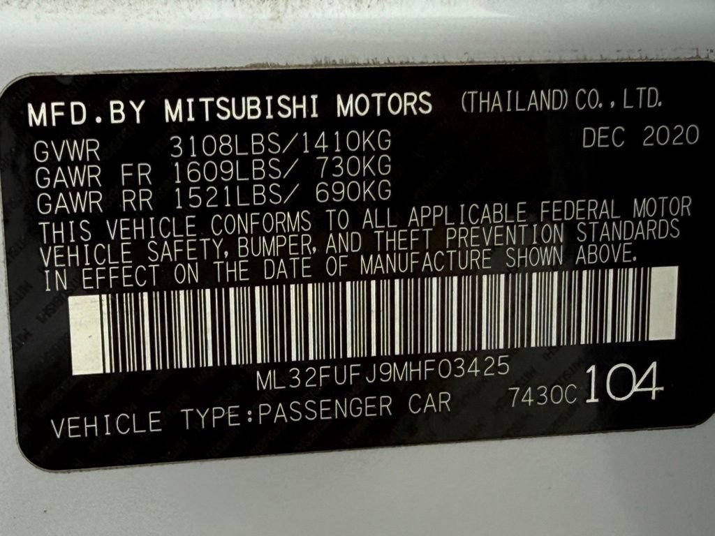 Used 2021 Mitsubishi Mirage G4 ES FWD image 41