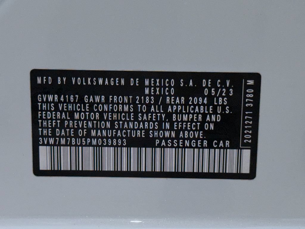 Used 2023 Volkswagen Jetta SE w/ Panoramic Sunroof Package FWD image 33