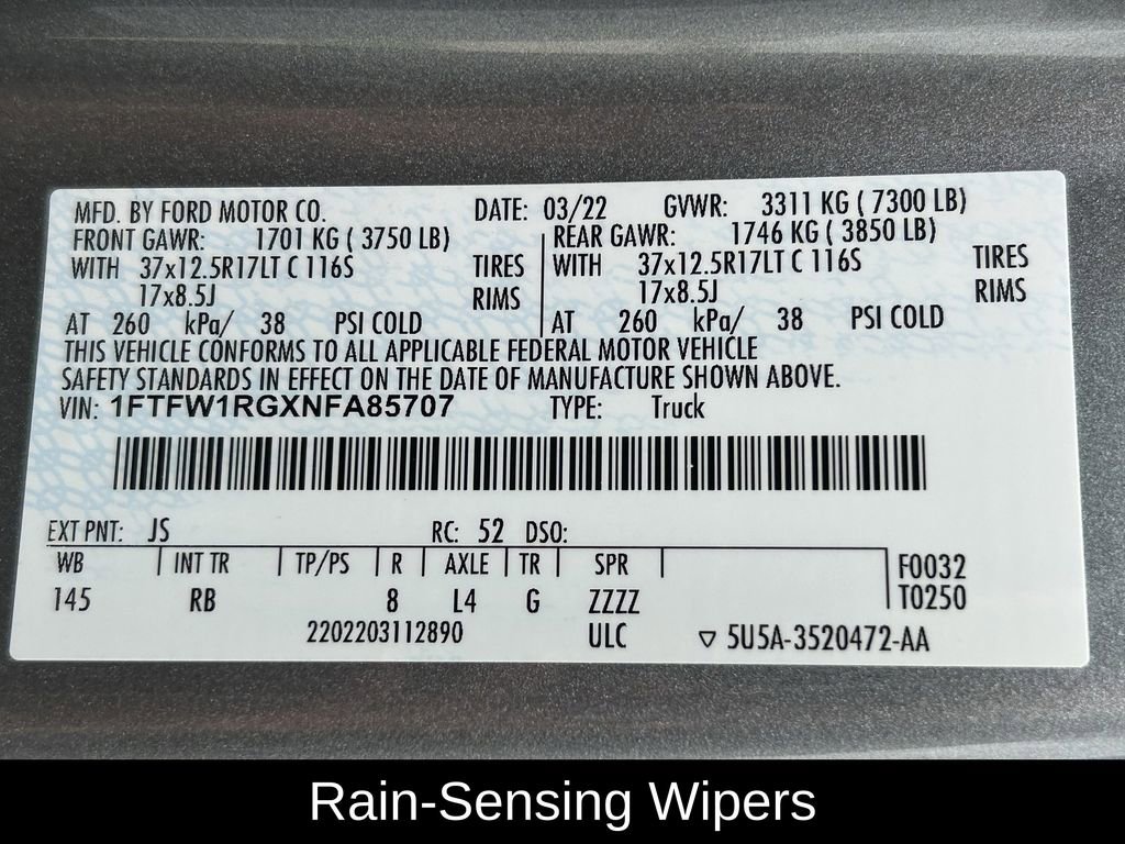 Used 2022 Ford F150 Raptor w/ Raptor 37 Performance Package image 39