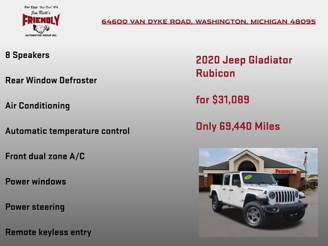 Used 2020 Jeep Gladiator Rubicon AWD/4WD image 25