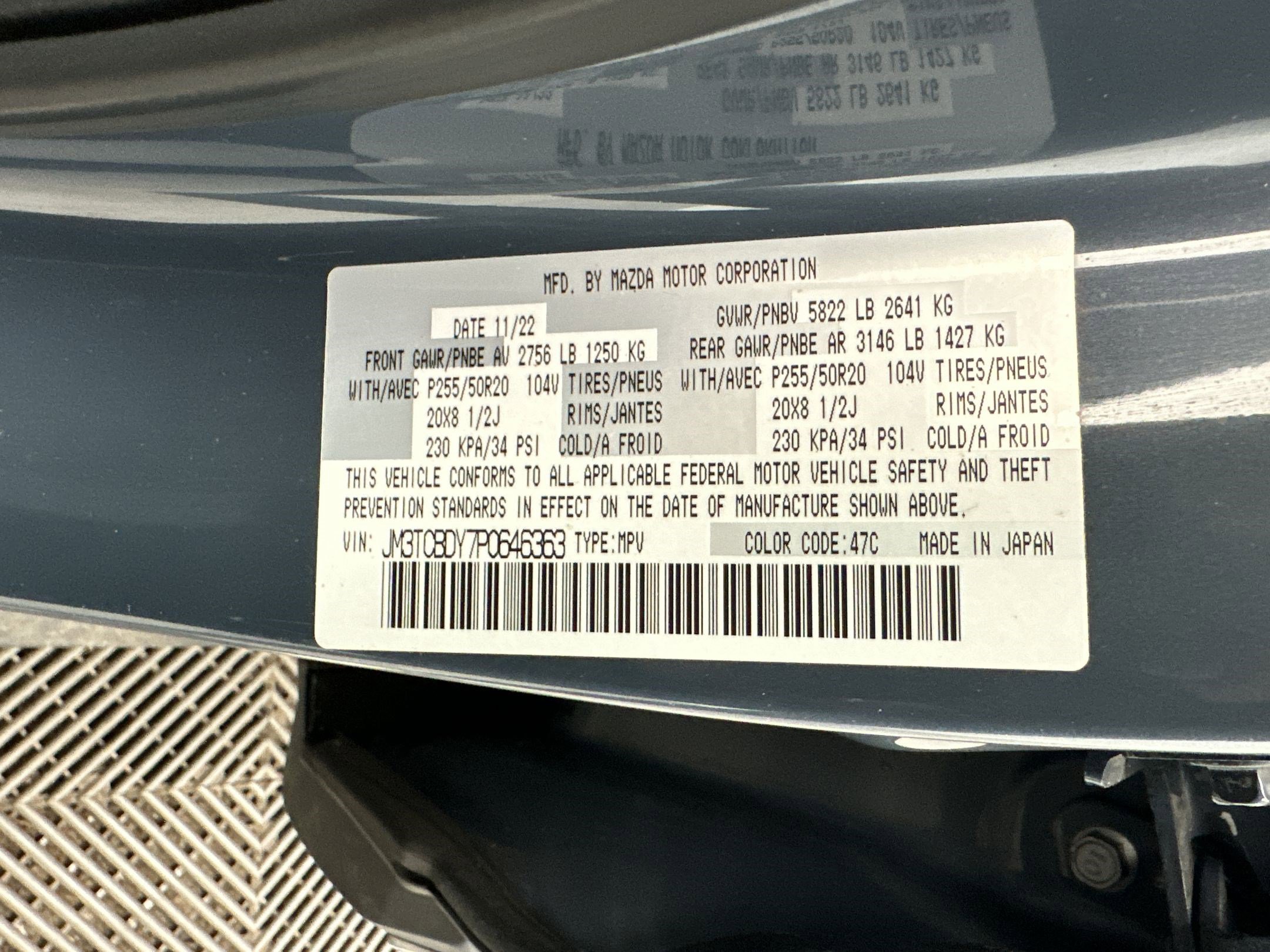 Used 2023 MAZDA CX-9 Carbon Edition image 19