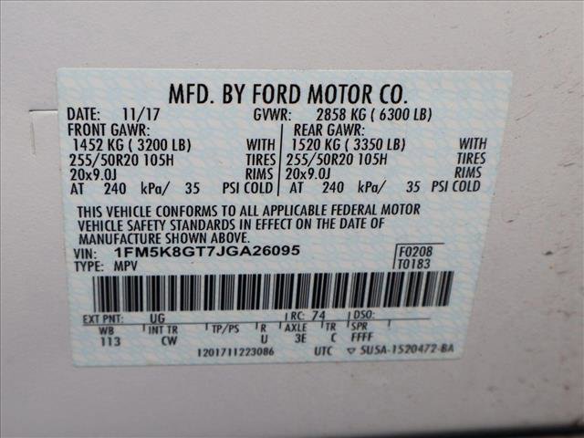 Used 2018 Ford Explorer Sport w/ Equipment Group 401A image 16