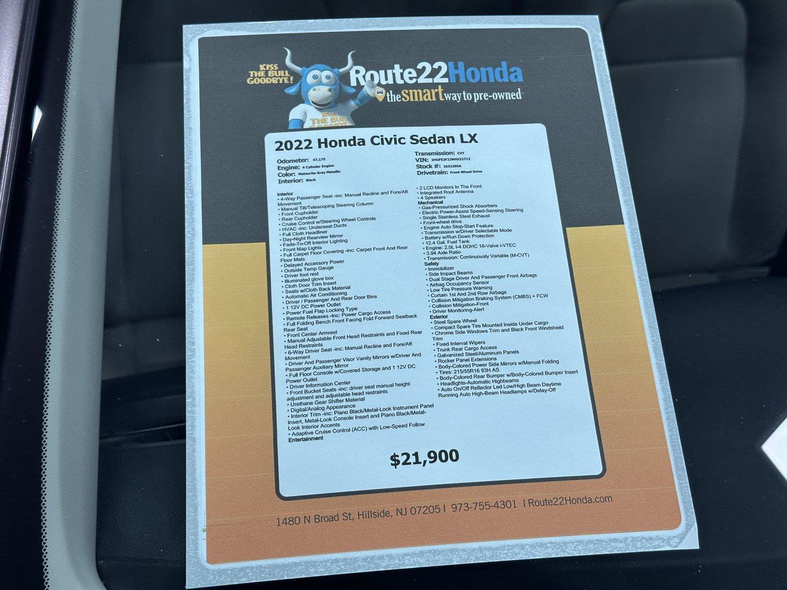 Used 2022 Honda Civic LX image 39