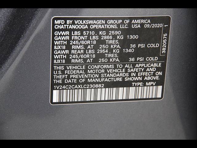 Certified 2020 Volkswagen Atlas Cross Sport SE AWD/4WD image 22