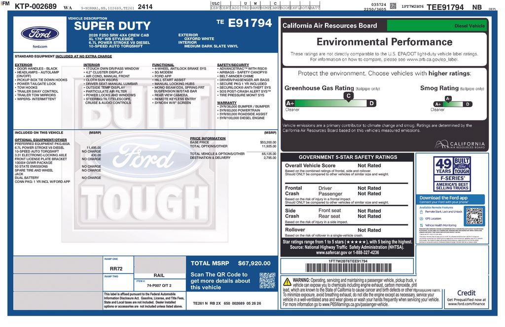 New 2026 Ford F250 XL AWD/4WD image 34
