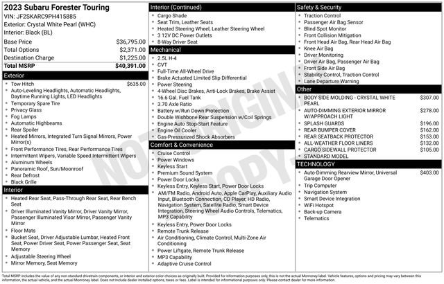 Used 2023 Subaru Forester Touring AWD/4WD image 36