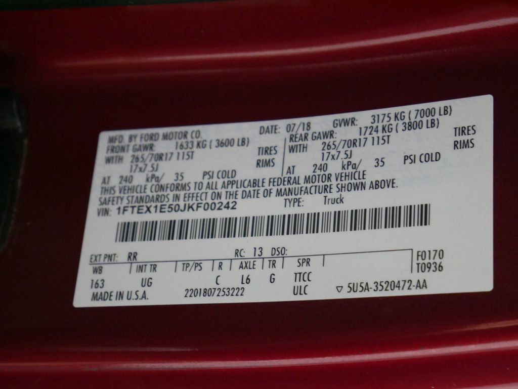 Used 2018 Ford F150 XLT w/ Equipment Group 301A Mid image 13