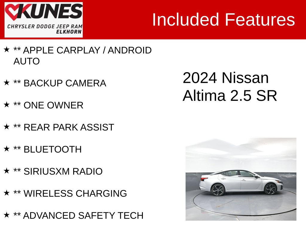 Used 2024 Nissan Altima 2.5 SR FWD image 3