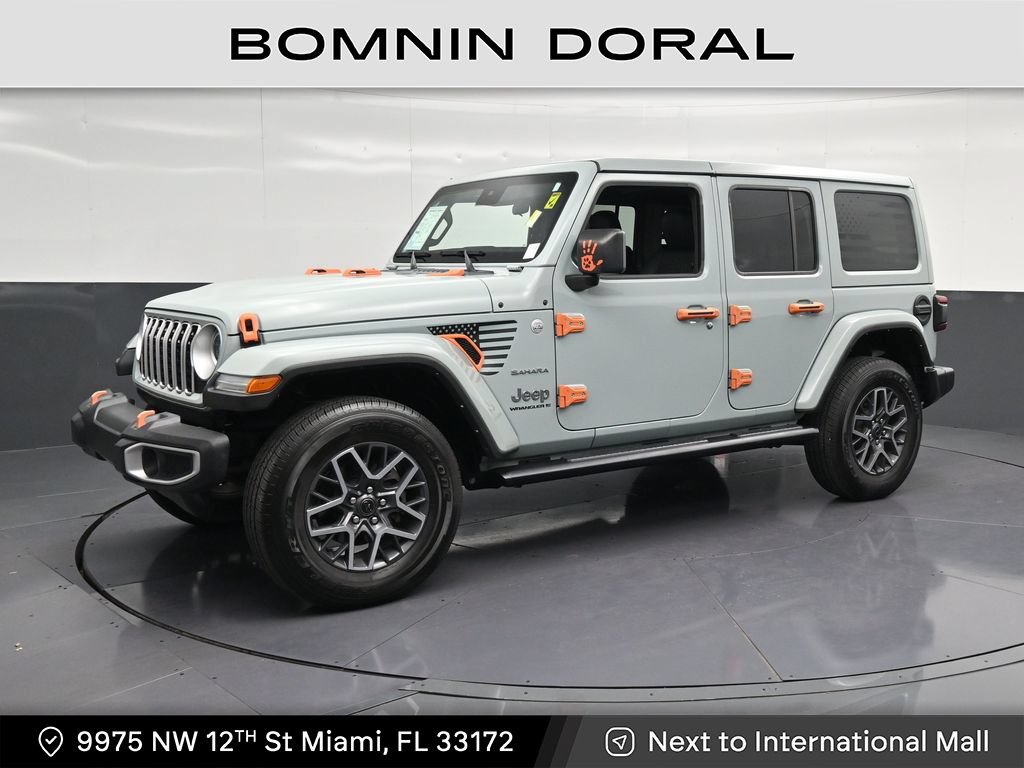 Used 2024 Jeep Wrangler Unlimited Sahara w/ Safety Group AWD/4WD image 1