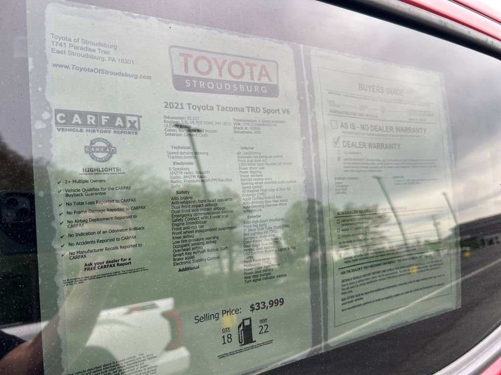 Used 2021 Toyota Tacoma TRD Sport AWD/4WD image 25