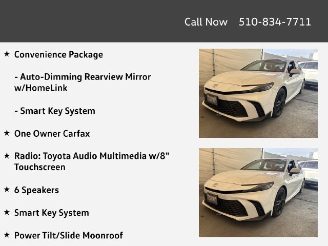 Used 2025 Toyota Camry SE w/ Multimedia Upgrade Package FWD image 4
