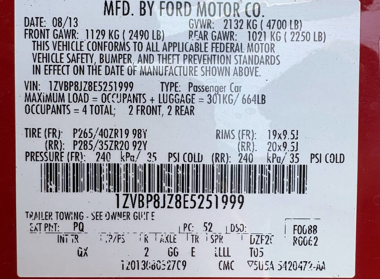 Used 2014 Ford Mustang Shelby GT500 w/ Equipment Group 821A image 12