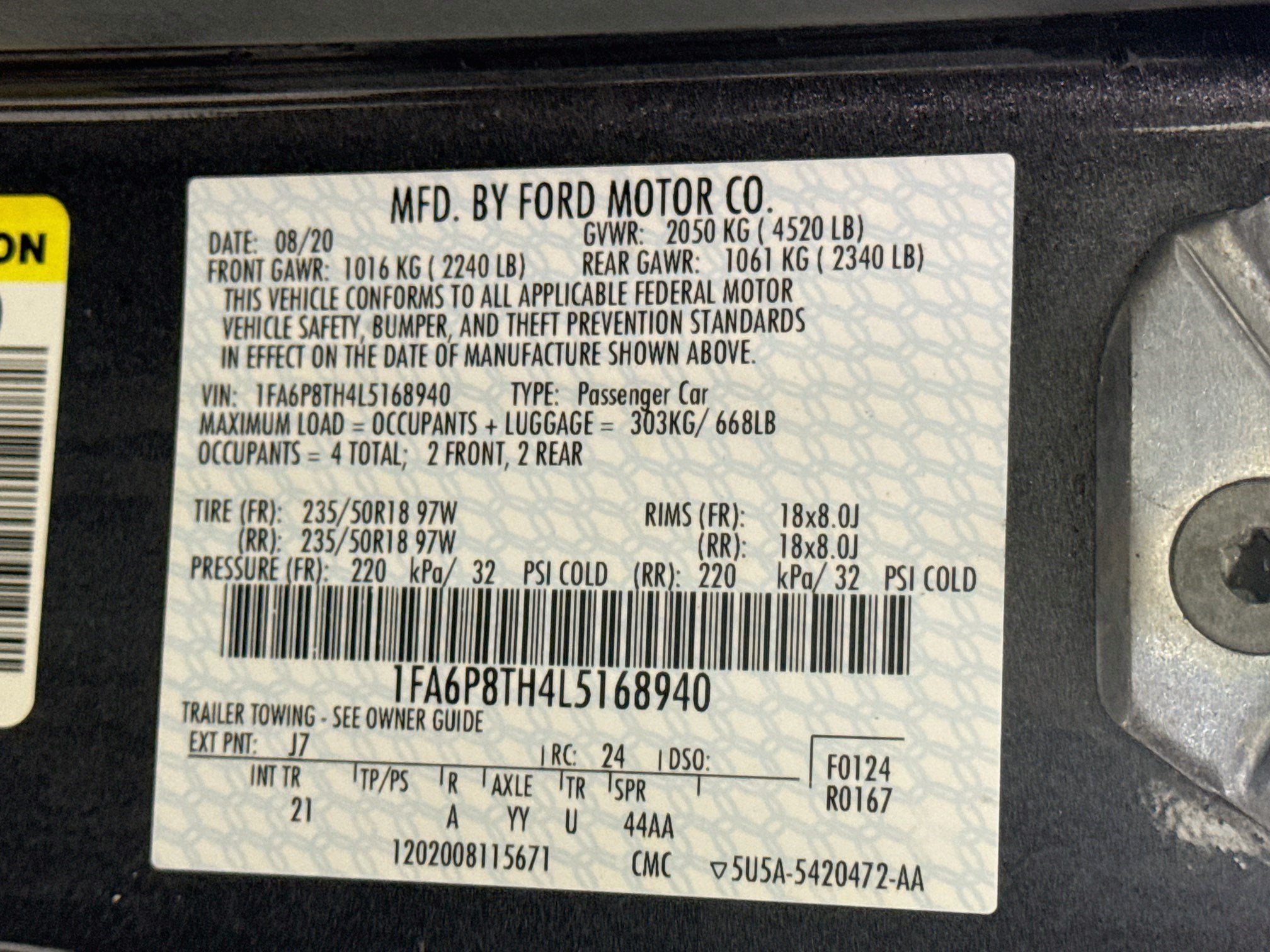 Used 2020 Ford Mustang Coupe RWD image 38