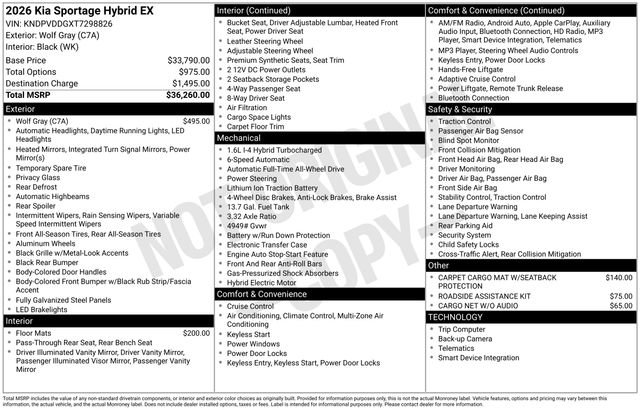 Used 2026 Kia Sportage EX image 41