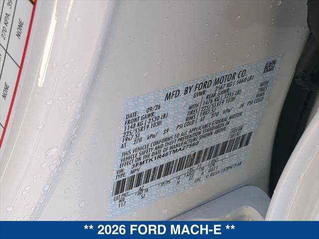 New 2026 Ford Mustang Mach-E Select w/ Select Black Package RWD image 20