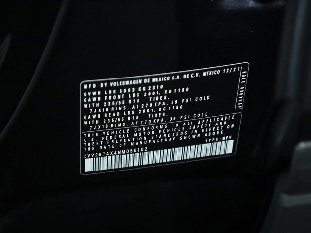 Used 2022 Volkswagen Tiguan SE w/ Panoramic Sunroof Package image 22