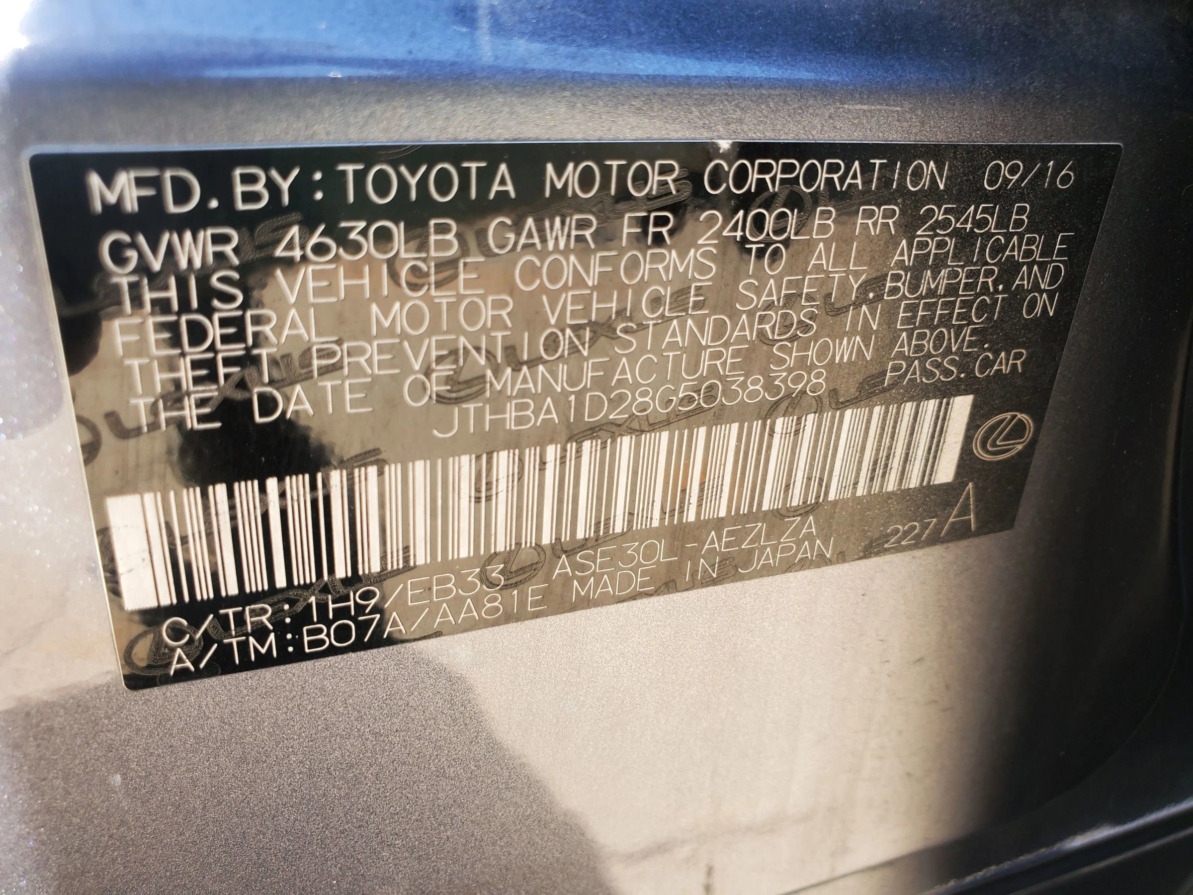 Used 2016 Lexus IS 200t RWD image 63