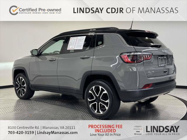 Certified 2023 Jeep Compass Limited w/ Sun and Sound Group AWD/4WD image 7